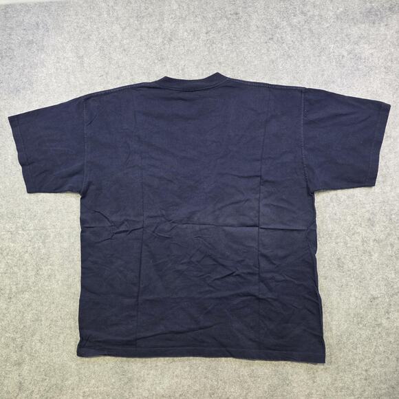 Vintage New York Yankees T Shirt Mens XL Navy MLB Baseball Majestic 1999 90s - Picture 10 of 12